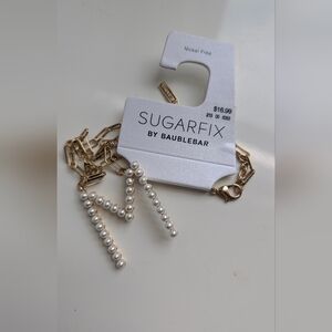 Sugarfix by BaubleBar Pearl Letter “M” Pendant Necklace
